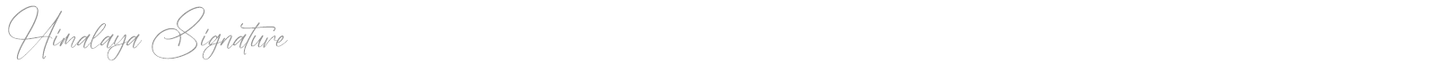 Himalaya Signature font preview